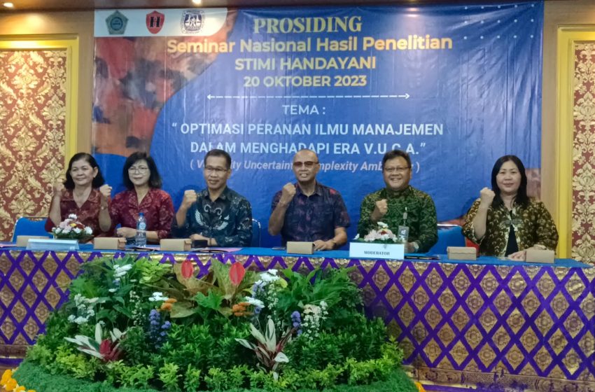 STIMI Handayani Denpasar Gelar Seminar Prosiding Nasional Hasil Penelitian Hadapi Era Penuh Ketidakpastian
