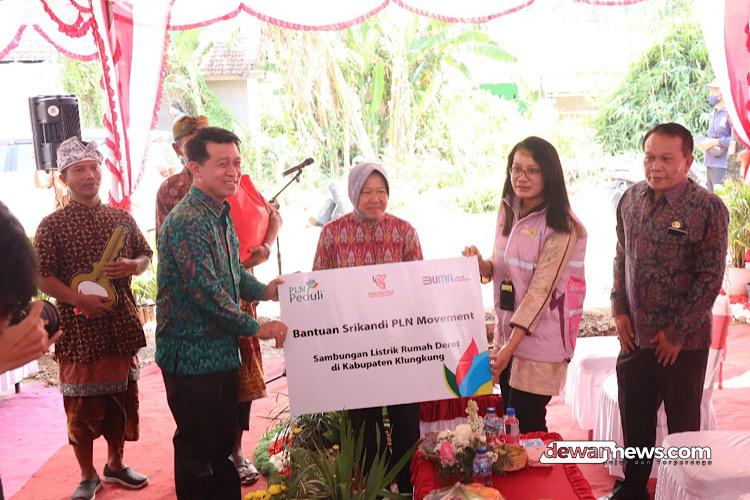 Srikandi PLN Beri Bantuan Listrik Gratis Bagi Penerima Rumah Deret di Klungkung
