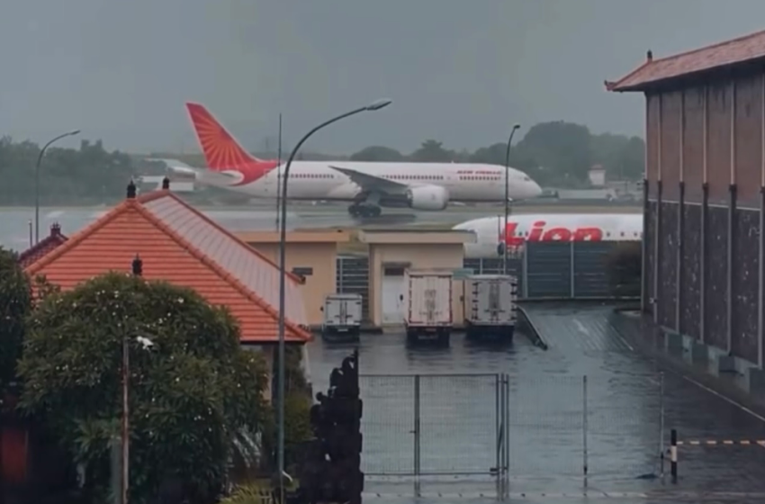 Hujan Lebat di Bali: 7 Penerbangan Dialihkan, 14 Tertunda di Bandara Ngurah Rai