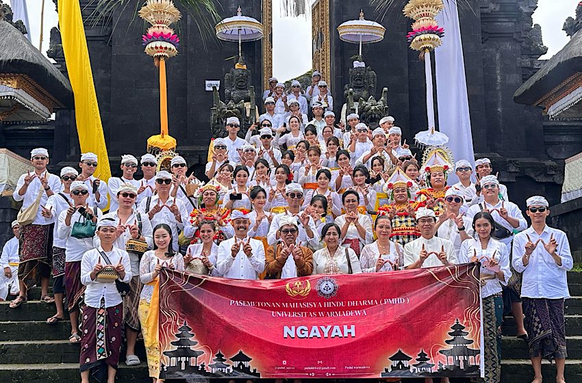 Unwar Turut Sukseskan Karya Ida Bhatara Turun Kabeh di Pura Agung Besakih 2025