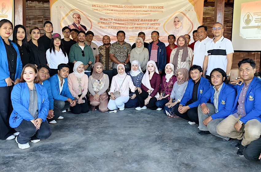 Unwar dan UiTM Malaysia Berkolaborasi Tangani Sampah di Desa Batuan