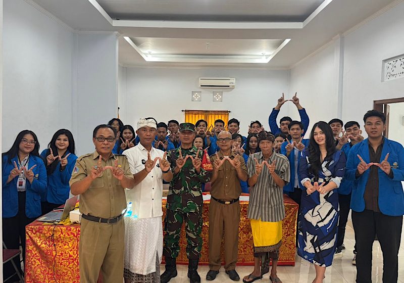 Desa Negari Jadi Lokasi KKN-PMM Mahasiswa Warmadewa, Ini Programnya