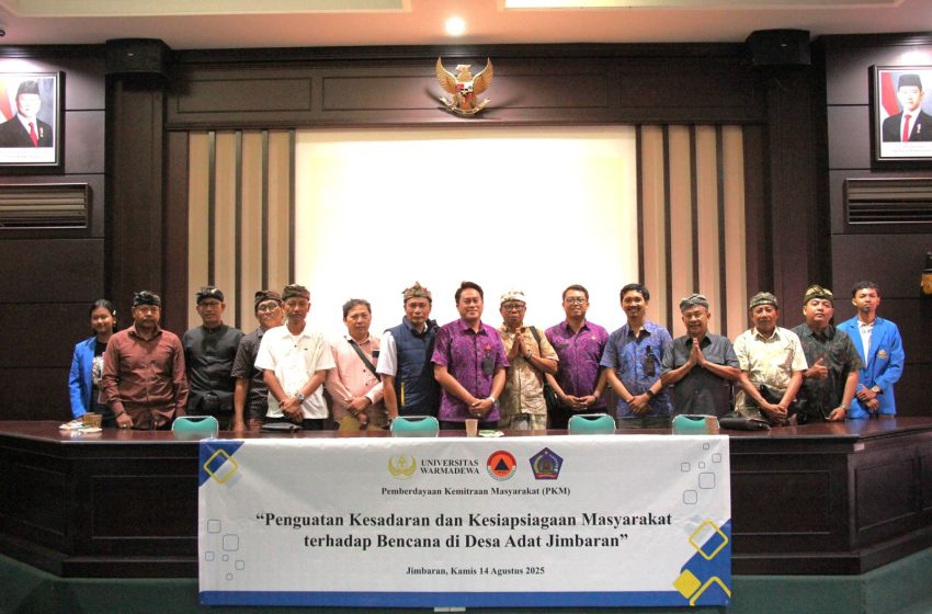 Universitas Warmadewa Perkuat Kesadaran Warga Jimbaran Hadapi Bencana