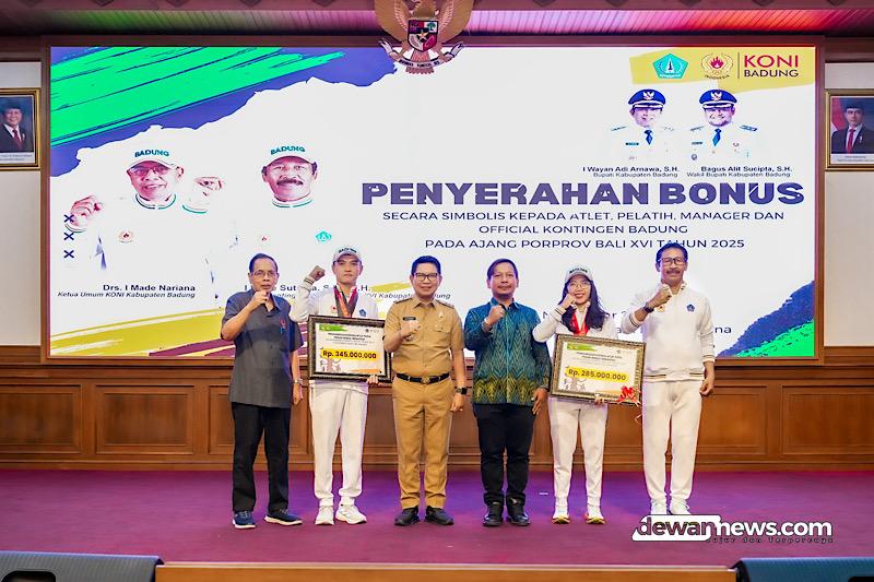  Badung Pertahankan Gelar Juara Umum Porprov, Atlet Terima Bonus Miliaran Rupiah