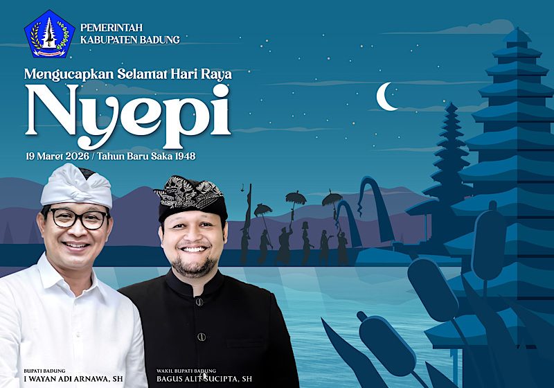  Adi Arnawa–Bagus Alit Sucipta Ucapkan Selamat Nyepi, Tekankan Kerukunan