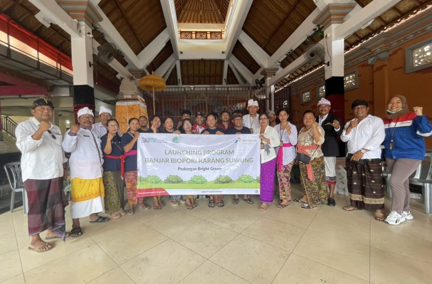  Bali Darurat Sampah, FT Sanggaran Launching Program Banjar Biopori Karang Suwung
