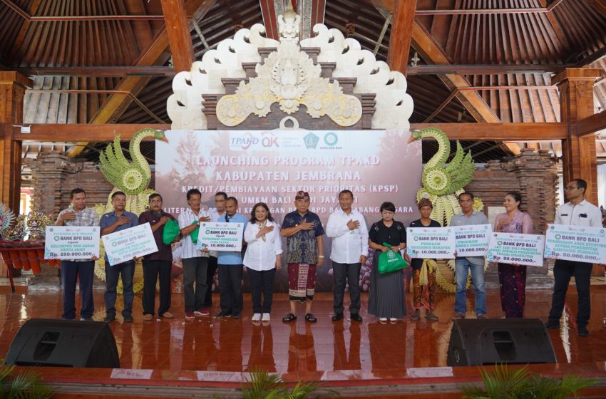  Bantu Petani dan UMKM OJK Bersama Pemkab Jembrana Luncurkan TPAKD