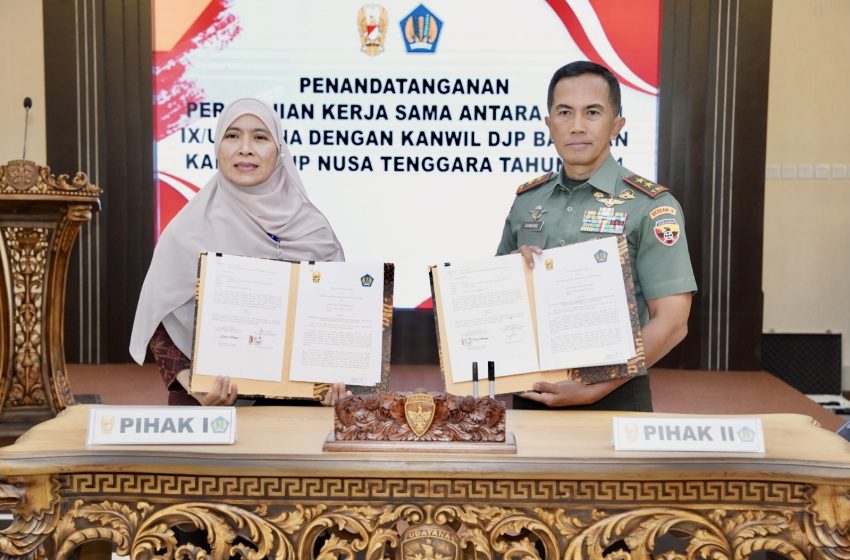 Kanwil DJP Bali dan KODAM IX/Udayana Bersinergi Pengumpulan Data Lapangan Perpajakan