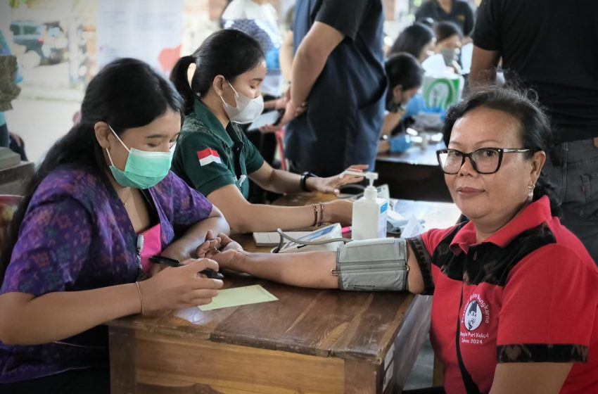  Safari Kesehatan Pemkot Denpasar Sasar Masyarakat Desa Dangin Puri Kelod