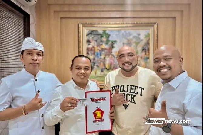 Sengap Resmi Kantongi KTA Gerindra, Paket Mulyadi-Sengap Direstui Prabowo-Jokowi Tarung Pilkada Tabanan