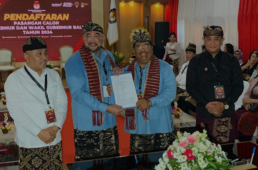 Direstui Prabowo, Mulia – PAS Daftar ke KPU Bali
