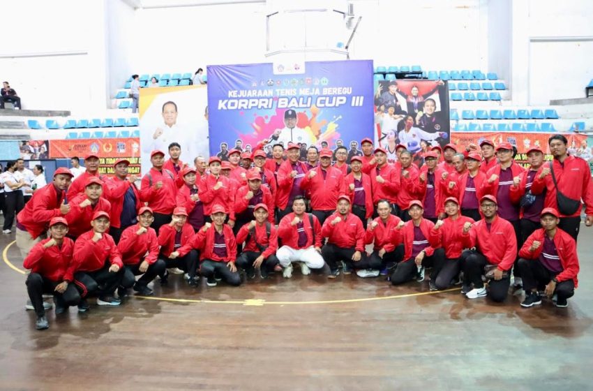  Turnamen III KORPRI Provisni Bali Tahun 2024 Dibuka, Ingatkan Junjung Tinggi Sportivitas dan Fair Play