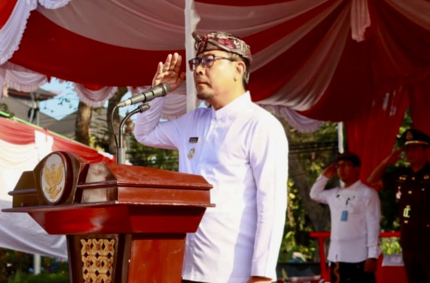  Wawali Arya Wibawa Pimpin Apel Hut Ke-66 Provinsi Bali di Kota Denpasar