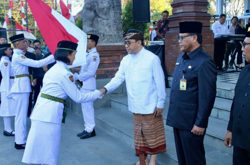  Paskibraka Kota Denpasar Siap Bertugas Pada Peringatan HUT ke-79 RI