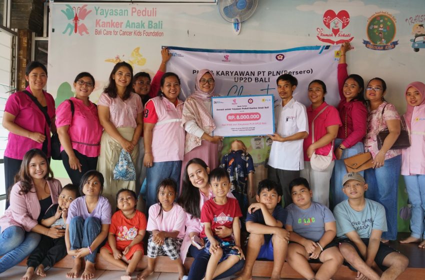  Srikandi PLN dan PIKK PLN Salurkan Donasi untuk Yayasan Peduli Anak Kanker di Bali