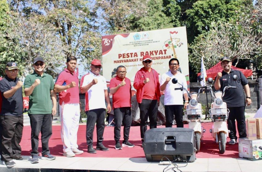  Pesta Rakyat HUT ke-79 RI di Kota Denpasar Berlangsung Semarak