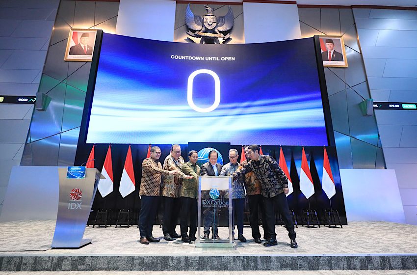  Peresmian Perdagangan Karbon Internasional Perdana Indonesia