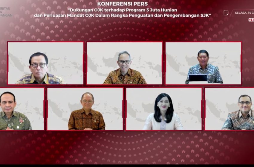  OJK Dukung Pembiayaan Perumahan untuk 3 Juta Hunian