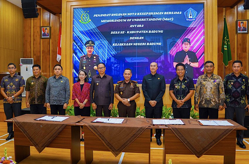  Wabup Suiasa Hadiri Jaga Desa bersama Perbekel se-Badung