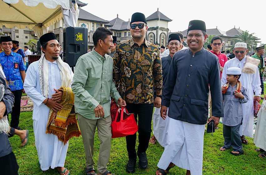  Sholat Ied Idul Fitri 1446 H di Puspem Badung, Wabup Bagus Alit Sucipta Ajak Pererat Toleransi