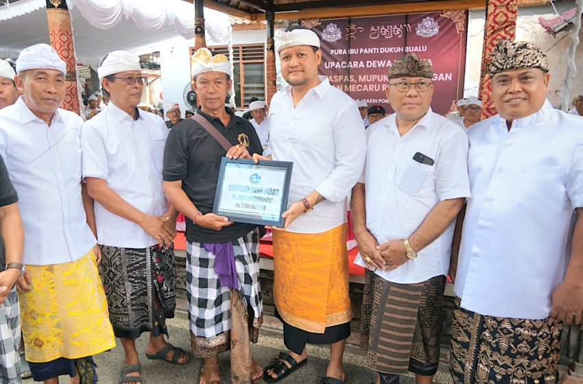  Wabup Badung Hadiri Karya Melaspas di Pura Dadia Ibu Panti Dukuh Bualu