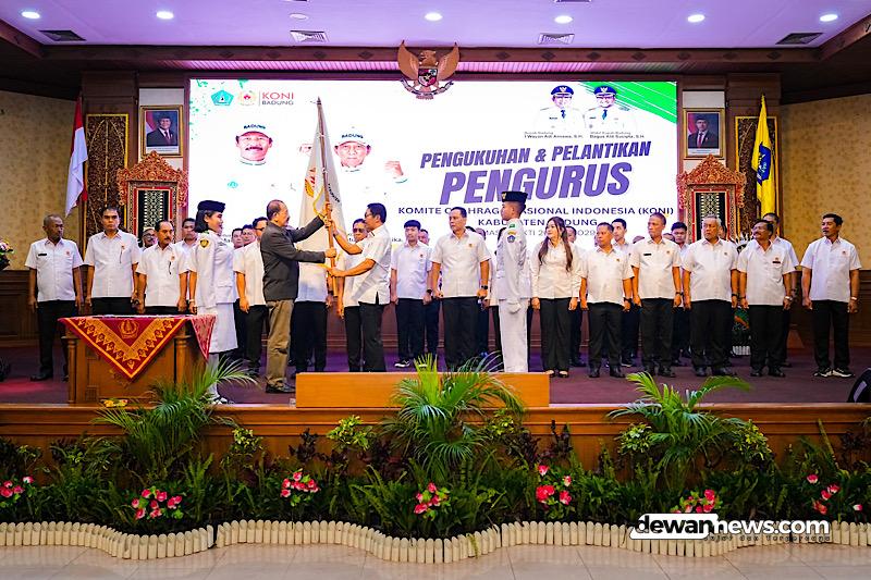  Target Prestasi Berkelanjutan, KONI Badung Resmi Dikukuhkan