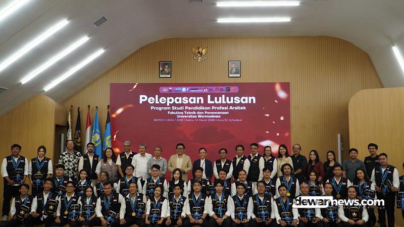  Unwar Lepas 34 Arsitek Muda, Siap Jaga Arsitektur Berbasis Kearifan Lokal Bali