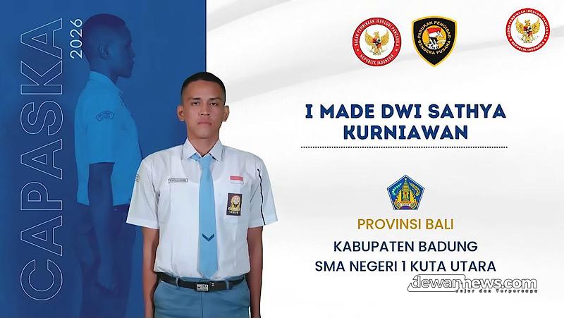  Putra Badung Ukir Prestasi, I Made Dwi Sathya Kurniawan Lolos Paskibraka Pusat 2026